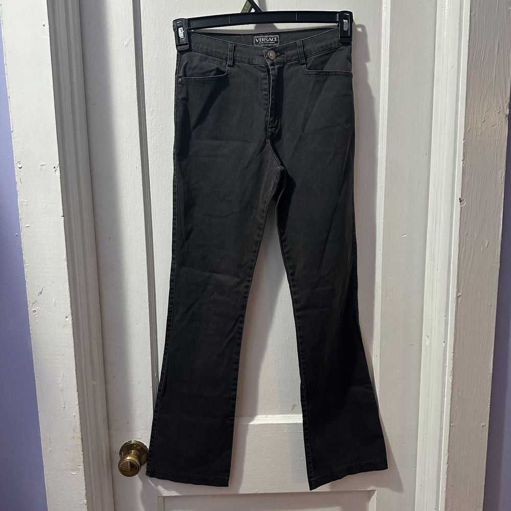 Versace Jeans‎ Couture Black Pinstripe Jeans in 26